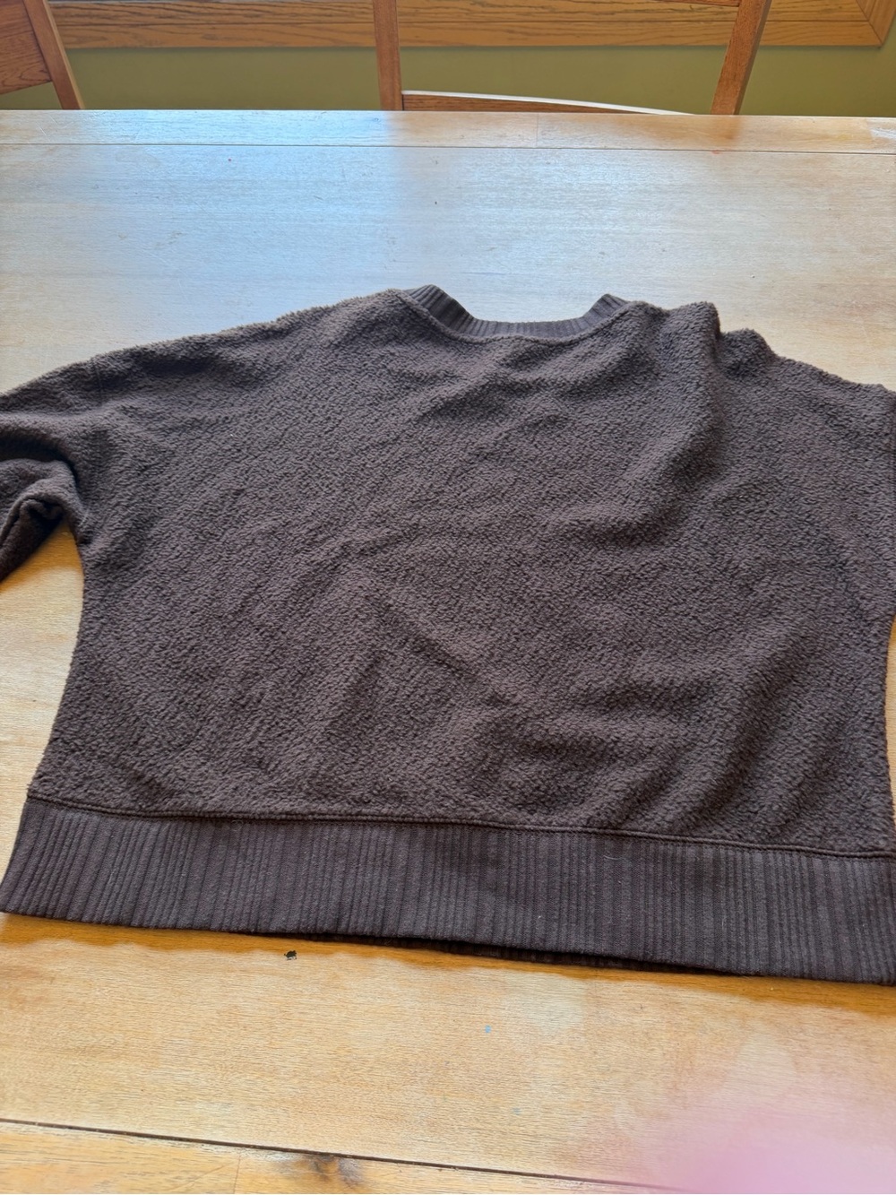 Auden Plush Crewneck Sweatshirt in Brown - Picture 3 of 4